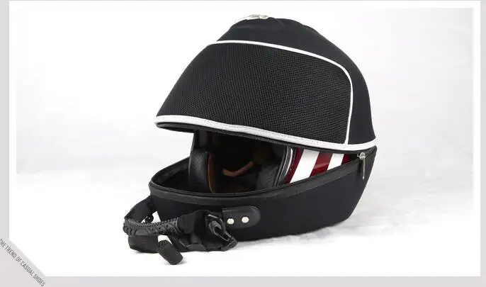 PRO-BIKER сумка для мотоциклетного шлема сумка половина шлем снаряжение для верховой езды пакет сумка для шлема - Название цвета: Черный