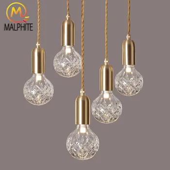 

Nordic LED Pendant Lamp Lighting Glass Pendant Lights Restaurant Decoration LED Hanging Lamp Bedroom Luminaire Kitchen Fixtures