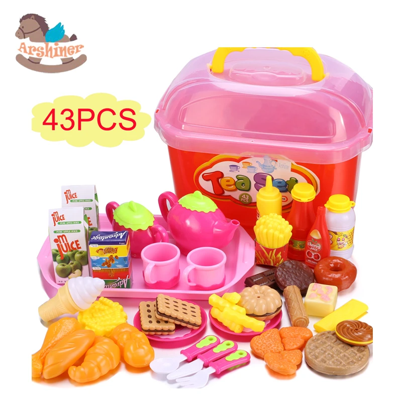 Arshiner 50Pcs/Set Kitchen Food Toys Pretend Play House Toys Children