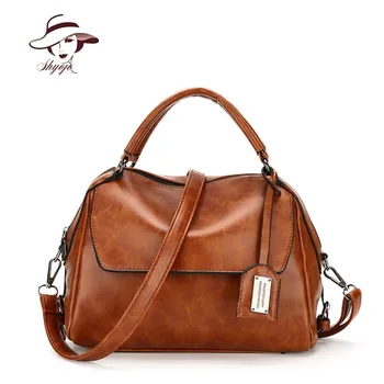 

Classic Famous Brand Women Leather Messenger Vintage High Quality Crossbody Shoulder Handbag Female Clutch Tote Bolsas Feminina