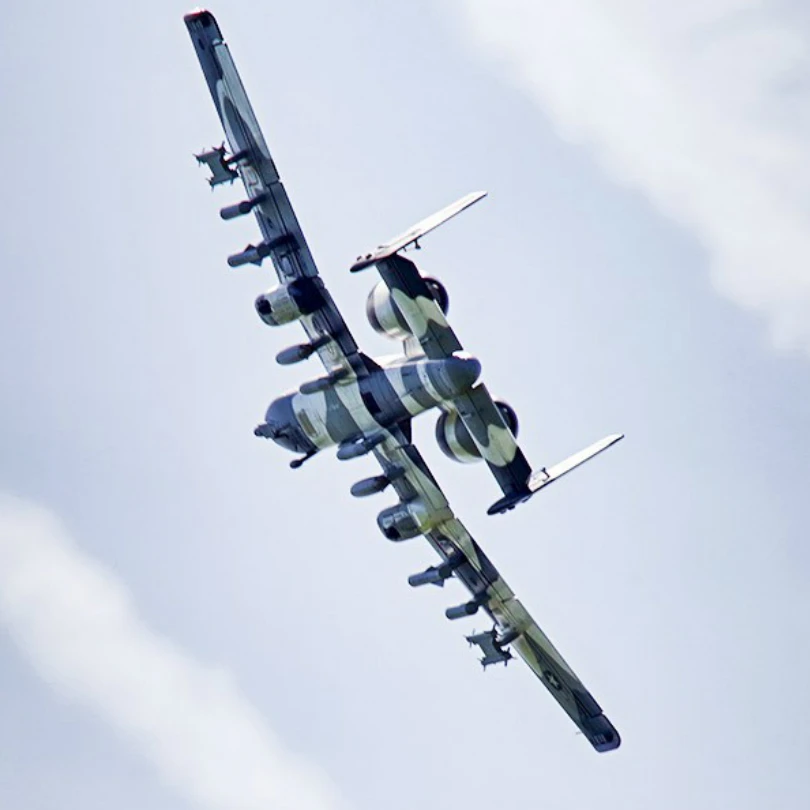 Радиоуправляемый самолет FMS 70 мм радиоуправляемый A10 Warthog V2 Ducted Fan EDF Jet Twin Engine с