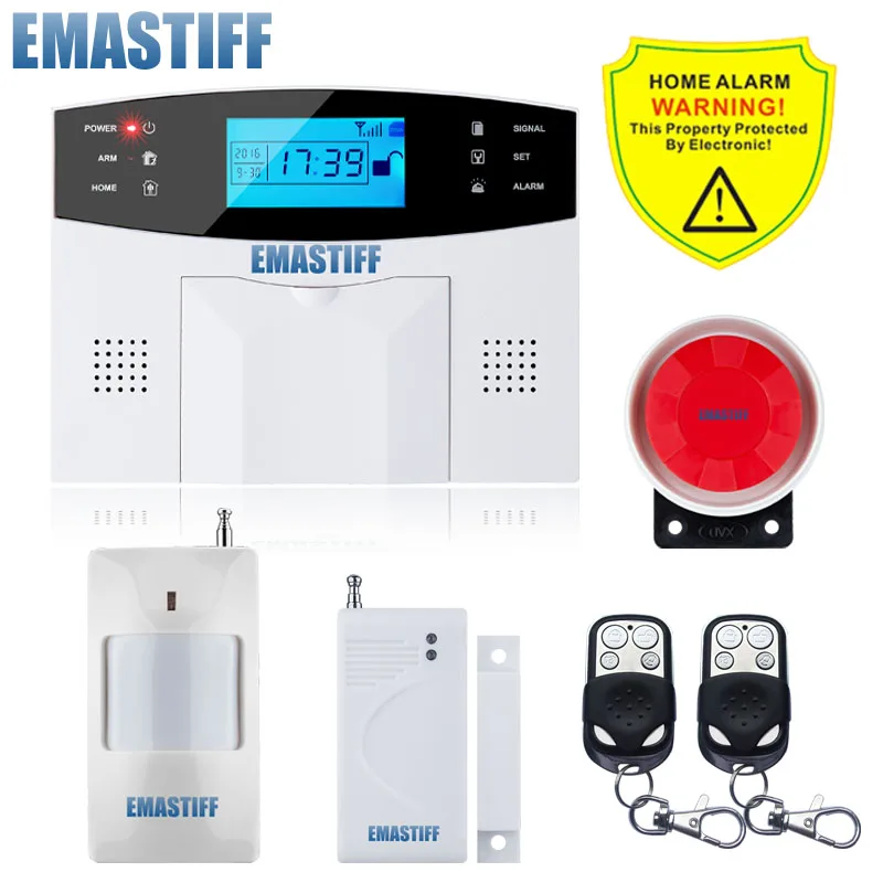 IOS Android APP Wired Wireless Home Security Tuya WIFI PSTN GSM Alarm System Intercom Remote Control Autodial Siren Sensor Kit smart alarm keypad Alarms & Sensors