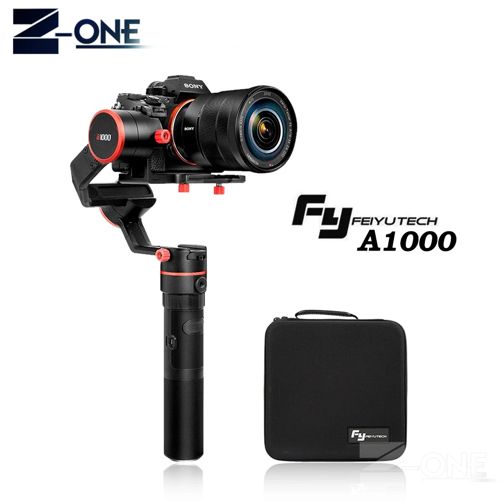 

FeiyuTech feiyu a1000 3 Axis Gimbal Stabilizer Handheld for NIKON SONY CANON DSLR Camera Gopro Action 1.7kg Payload