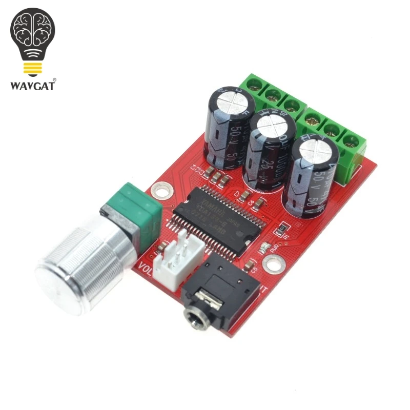 

WAVGATDC 12V High Resolution 2CH Dual Channel Class D Digital YDA138 Amplifier Board