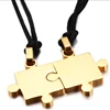 Collares de acero inoxidable en 4 colores para parejas, colgantes llamativos para amantes/mejores amigas ► Foto 3/6