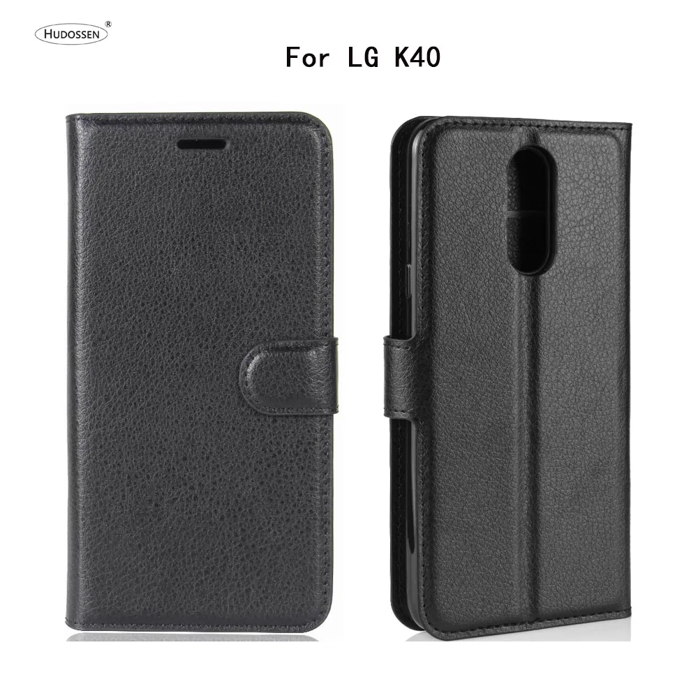 HUDOSSEN For LG K40 LM-X420EM Case Luxury Phone Protective Coque K12+ K12 Plus Flip Cover Wallet Leather Bags | Мобильные телефоны
