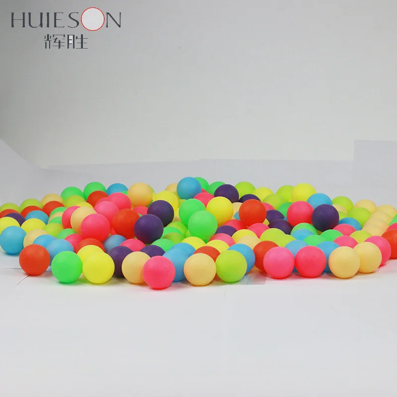 

Huieson 100Pcs Colored Ping Pong Balls 40mm 2.4g Table Tennis Balls Mixed Colors for Entertainment Game Advertising Balls