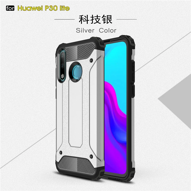 Для huawei P30 Lite чехол противоударный армированный резиновый сверхмощный FundasPhone для