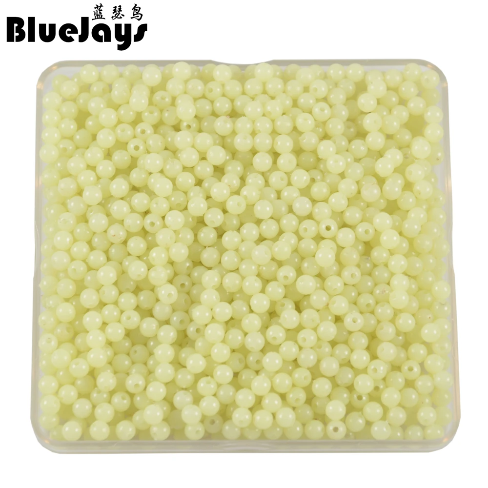 BlueJays original Luminous Beads 4mm 5mm Luminous Block Pearl Fishing