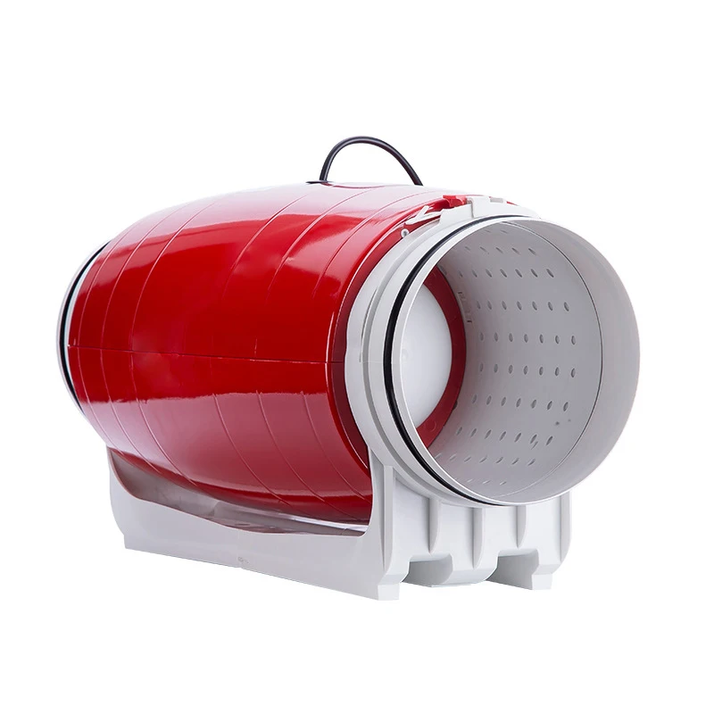  Ventilador de conducto redondo interruptor de tres velocidades de retardo LCD ventilador de escape 