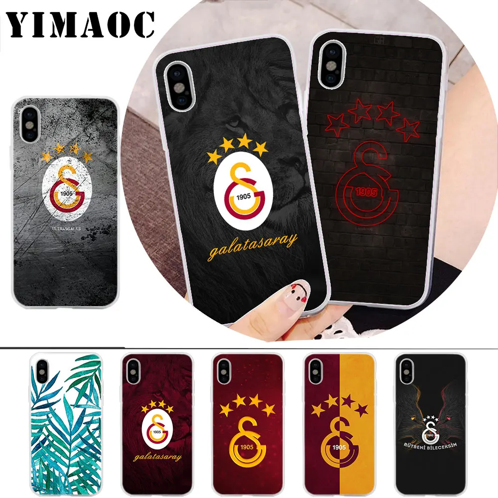 

YIMAOC Turkey Galatasaray Popular Soft Silicone Case for iPhone X r s Xr Xs Max 8 7 6S 6 Plus 5 5s SE