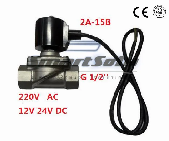 

Free shipping1/2''DN15 Port Under Water Electric Solenoid Valve Stainless steel SS304 Waterproof Coil Music Fountain Valve,DC24V