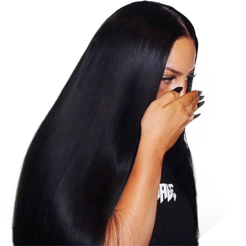 

5x5 Lace Closure Wig Straight Lace Front Wig 200% Density Human Hair Wigs For Women Black Brazilian Lace Frontal Wig Remy