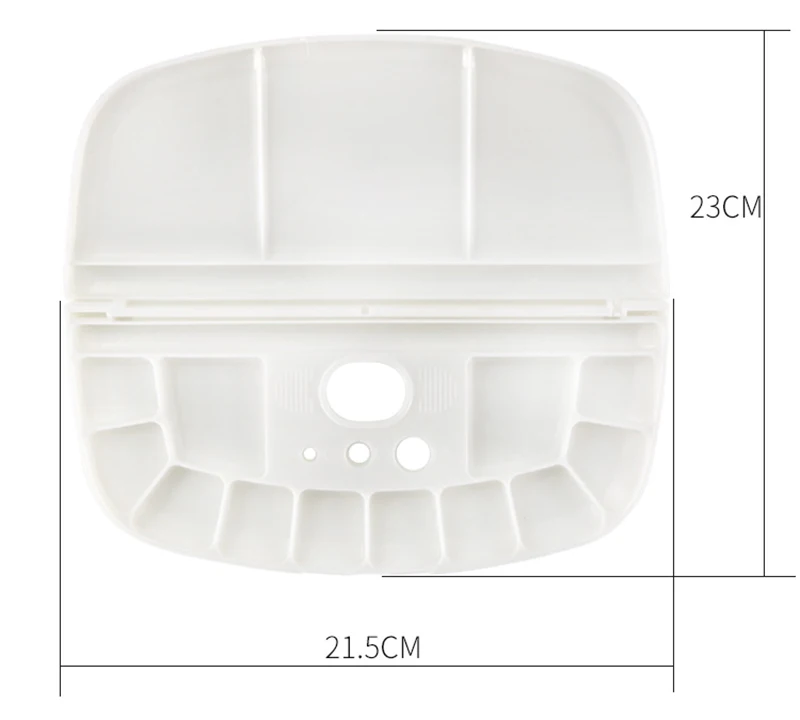 Раскладушка, овальная пластиковая палитра, многофункциональная, акриловая, акварельная, для рисования, палитра, инструмент для рисования, школьные товары для рукоделия