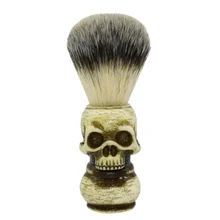 NEW-Men'S Shaving Brush Resin Badger Beard Brush Skeleton Makeup Brush Barber Tools Beard Brush Shaving Brush#2