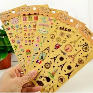 

Creative Vintage Life series Gilding style PVC sticker-Mustache/DIY note label/sign Post