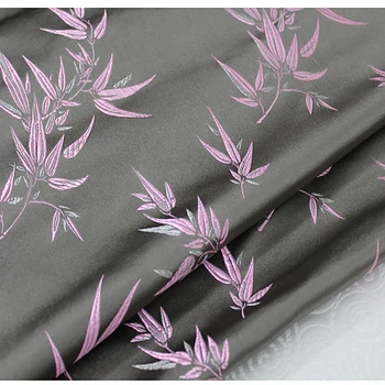 

imported High quality leaves jacquard tapestry satin 3D jacquard dress fabric for cushion cover curtain patchwork DIY 75x100cm