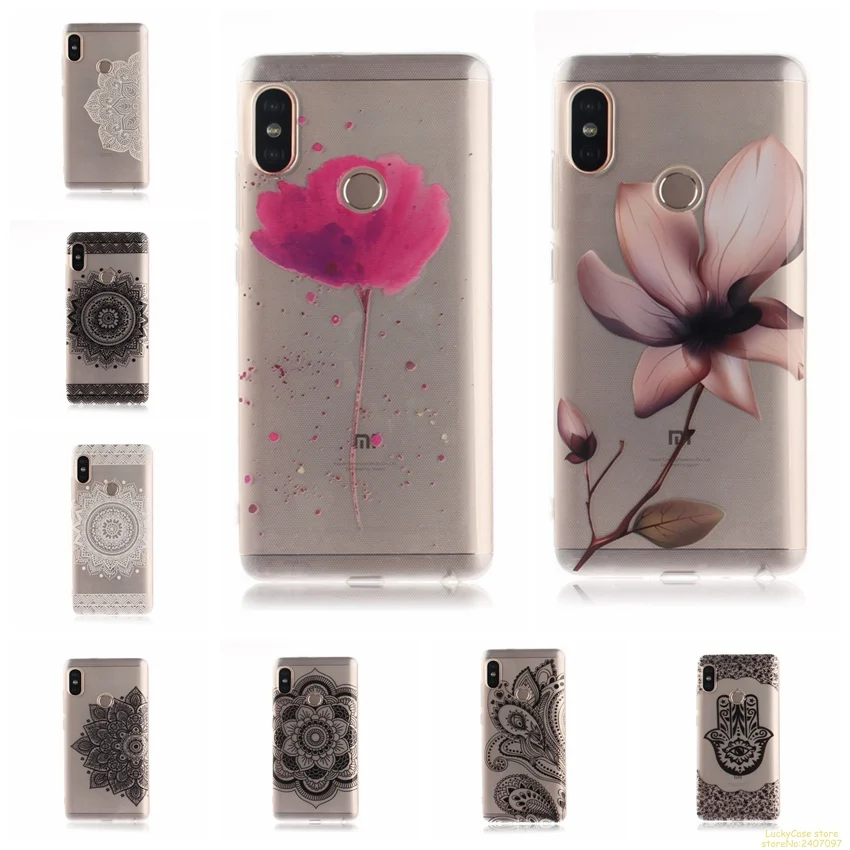 

For Coque Xiaomi Redmi NOTE 5 PRO Soft TPU Cover flowers series Printed Silicone Cases For Redmi NOTE 5 PRO Phone Case fundas