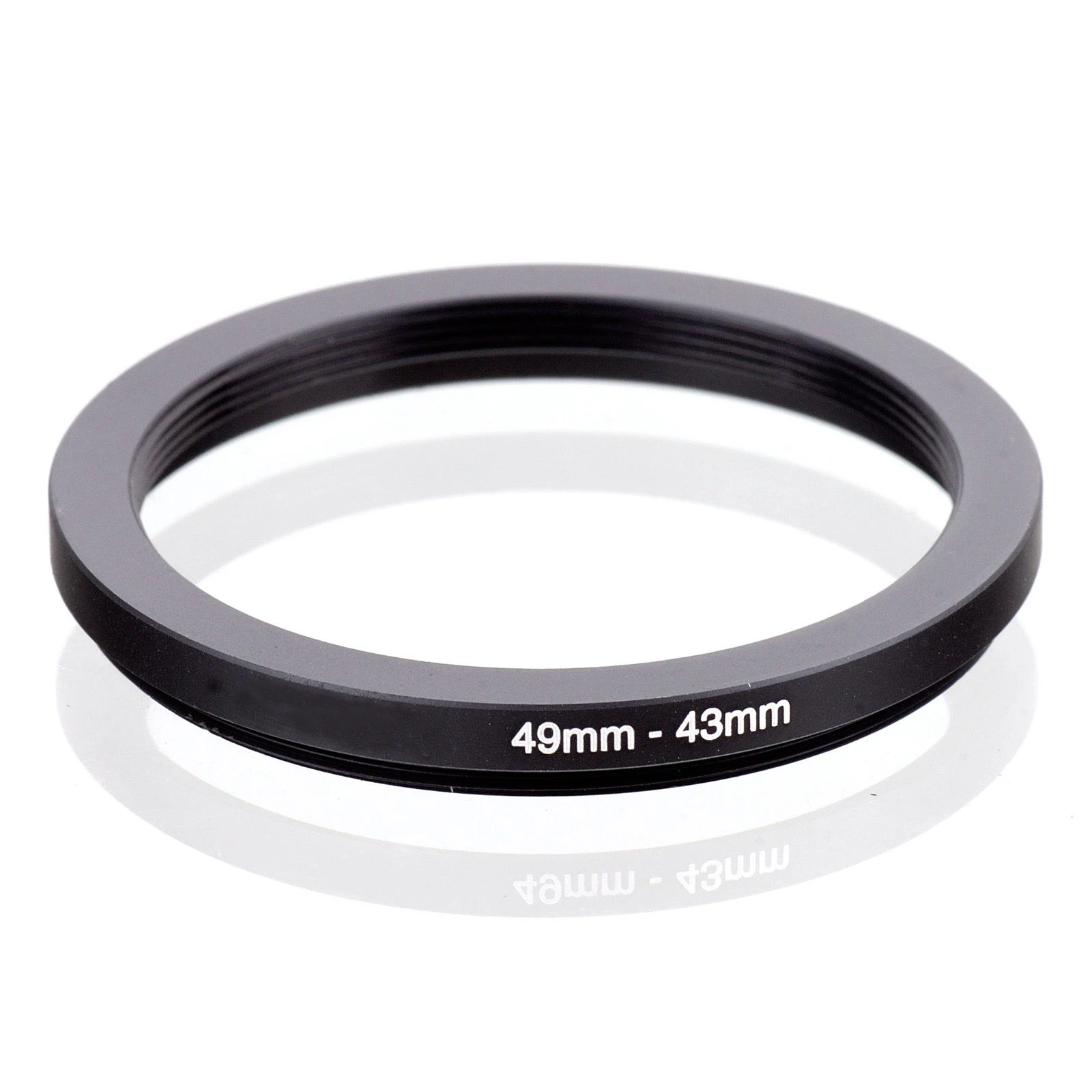Noir vhbw Adaptateur Bague Step-up diamètre de 43mm vers 49mm pour Objectif Appareil Photo Reflex numérique 