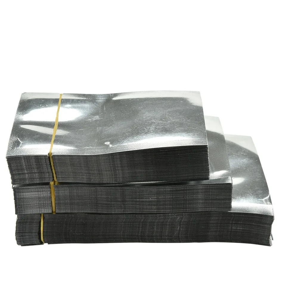 100Pcs New Excellent Quality Silver Aluminum Foil Mylar Bag 7*10 cm
