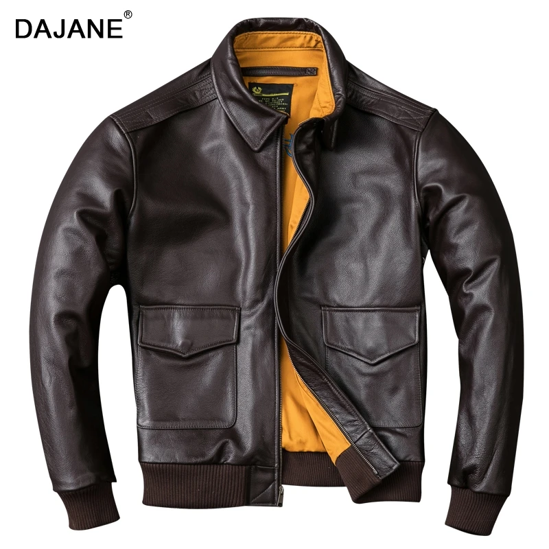 

Special offer a clearance rule Head layer cowhide genuine leather genuine leather male A2 air force pilot genuine leather jacket