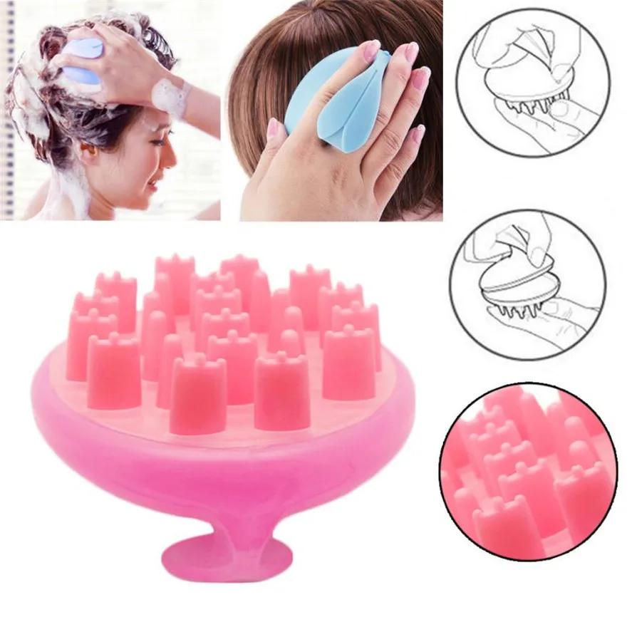 Buy New Soft Silica Gel Comb Massager 1pc Hair Scalp