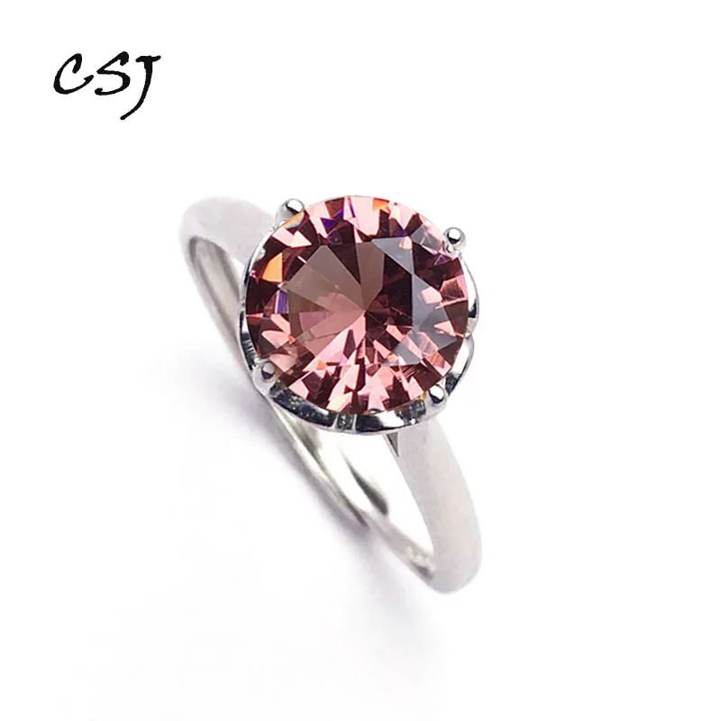 Csj Classic Zultanite Ring Sterling 925 Silver Creato Sultanite Cambia Colore Gioielli Per Le Donne Festa Di Nozze Regalo Di Natale