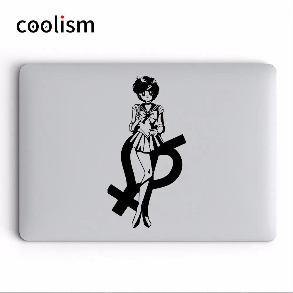Симпатичный Солдат Сейлор Мун стикер для ноутбука Apple Macbook Pro Air Retina 11 12 13 15 дюймов HP