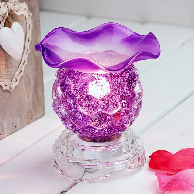 5 Farbe Elektrische Aromatherapie Lampe Glas Ätherisches Öl Brenner