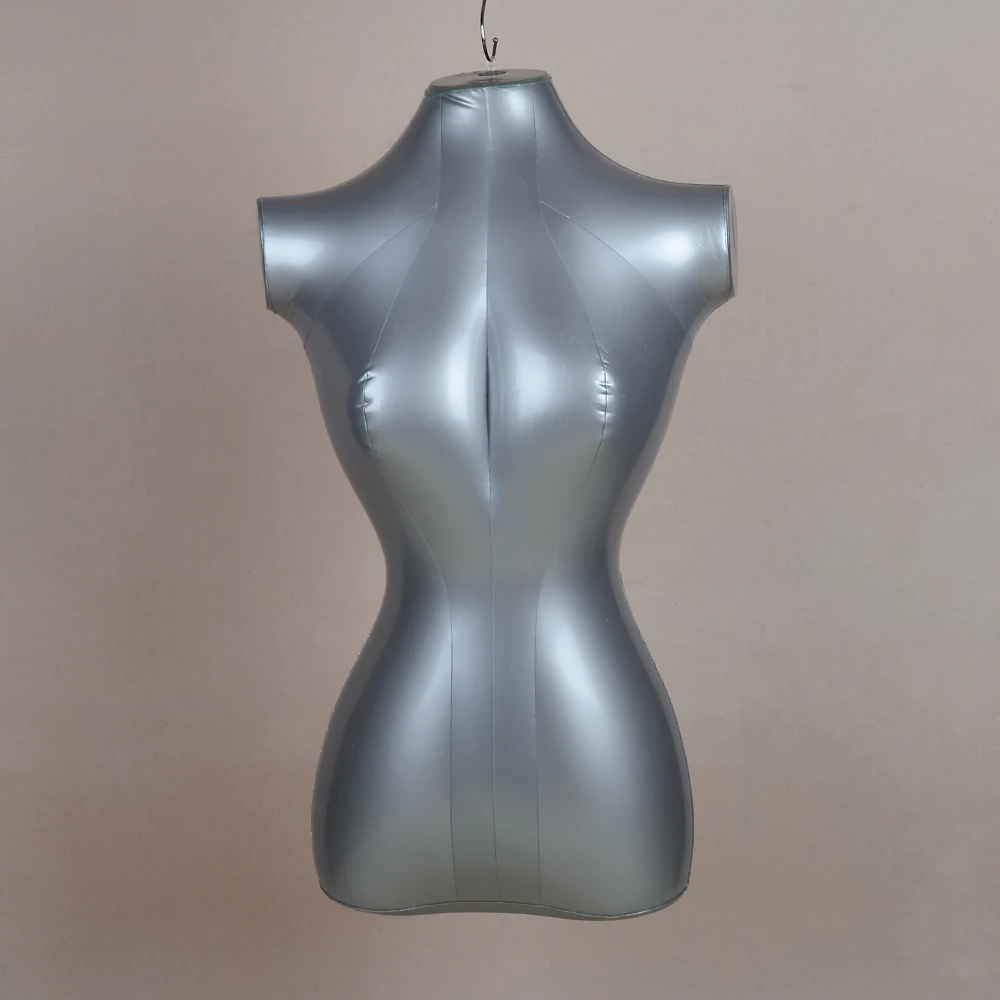 

New 1 Pc Female Half Body Top Shirt Display Inflatable Mannequin Women Dummy Torso Model Stand 1005 free shipping