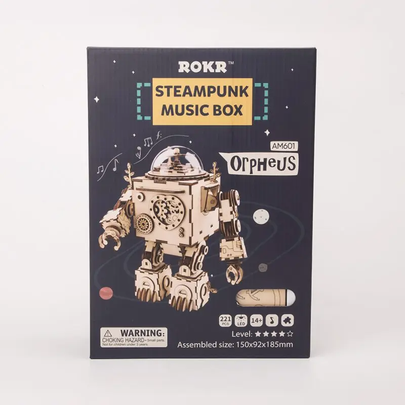 ROKR DIY Steampunk Music Box Series (4 Sets)