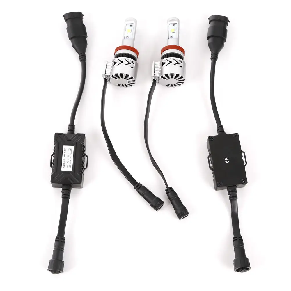 1Set Car Styling H11 72W LED Headlight Conversion Kit Bulbs High Power Light Car Truck Driving Lamp H8 H9 SUV UTE DC12V-24V one set 9004 cree led headlight conversion kit high low beam hb2 auto car moto car styling led headlamp driving lamp bulbs white