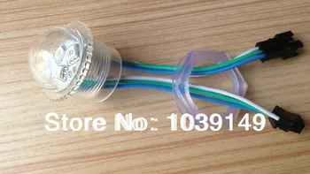 

WS2811 LED Pixel Point Light;dimmeter 26mm,3 pcs 5050SMD LEDs with 1pcs WS2811 IC,DC12V,Waterproof IP67,WS2811 LED Pixel Module