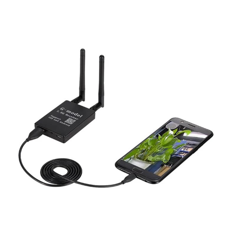 G модель 5 8 Г 300CH 2.4g wifi двойная антенна Видео FPV приемник для iOS и Android смартфонов