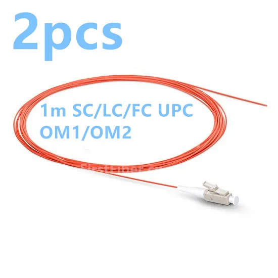 FirstFiber 2 шт. 1 м свиной хвост LC/SC/FC/ST PC UPC OM1/OM2 мультимодовый волоконно оптический 0 9