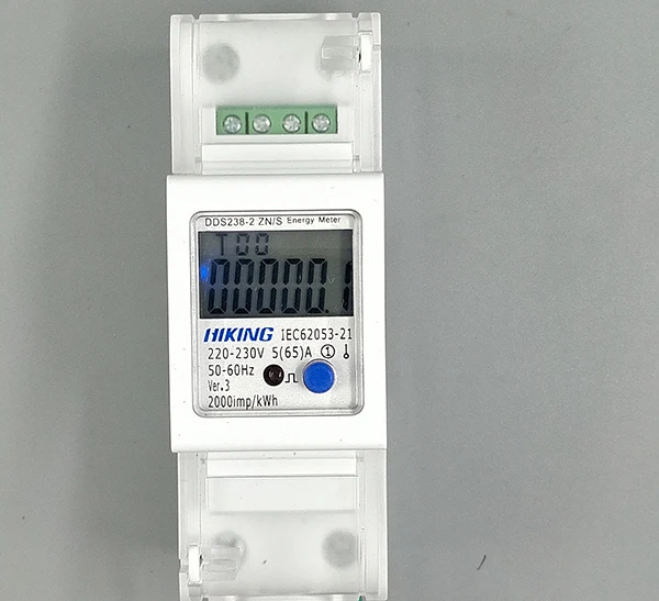 5(65) 220 в 230 В 50 Гц 60 Гц Напряжение тока DDS238-2 ZN/S однофазный din-рейку кВт-ч Ватт час счетчик энергии с RS485 MODBUS-RUT