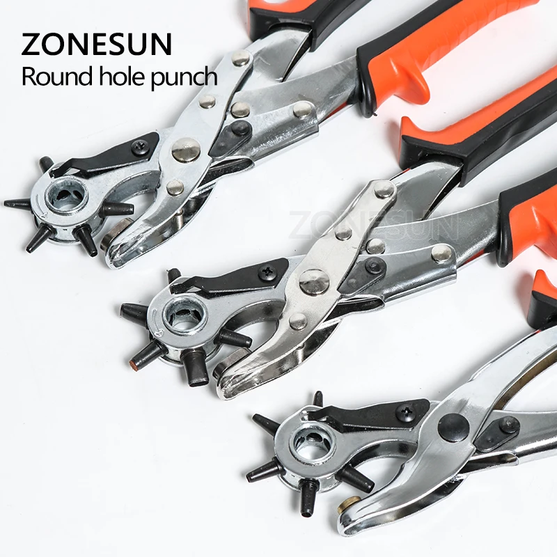 ZONESUN металлический пресс плоскогубцы для ушко Дырокол ручной ремень часы ремешок дырокол инструмент швейные инструменты