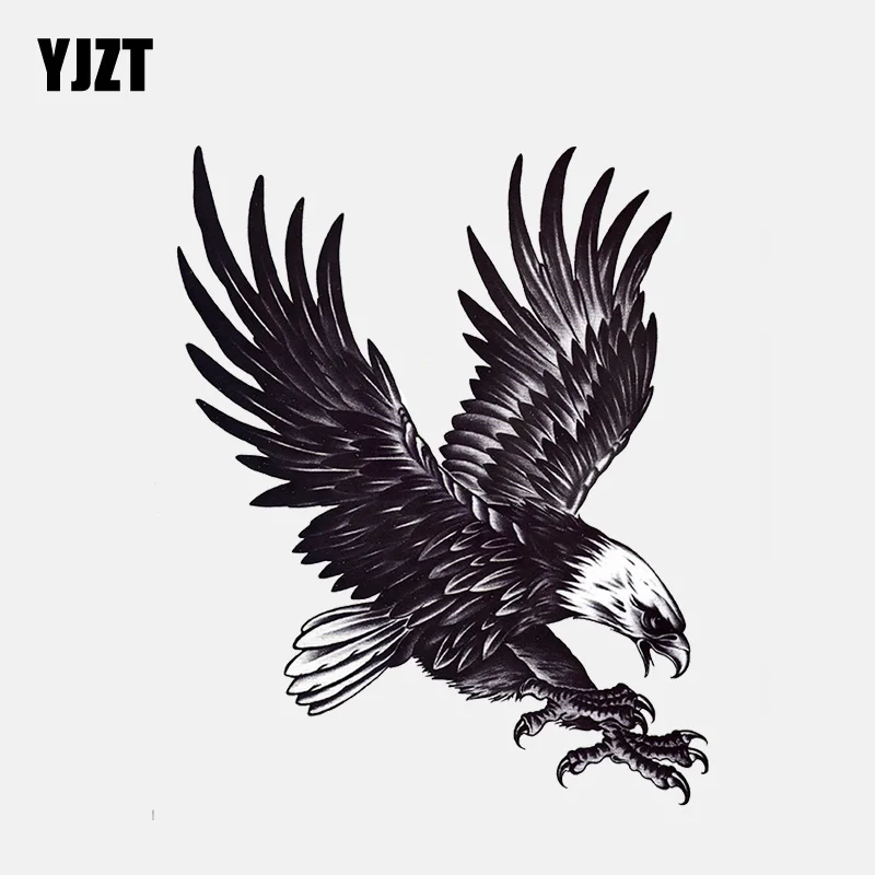 YJZT 13 3 см * 16 4 ручная роспись Wingswing Eagle ПВХ наклейка для мотоцикла и автомобиля 11-01196