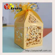 Хороший Кружева Лазерная резка пользовательские Роза свадебный шоколад коробки конфет модель