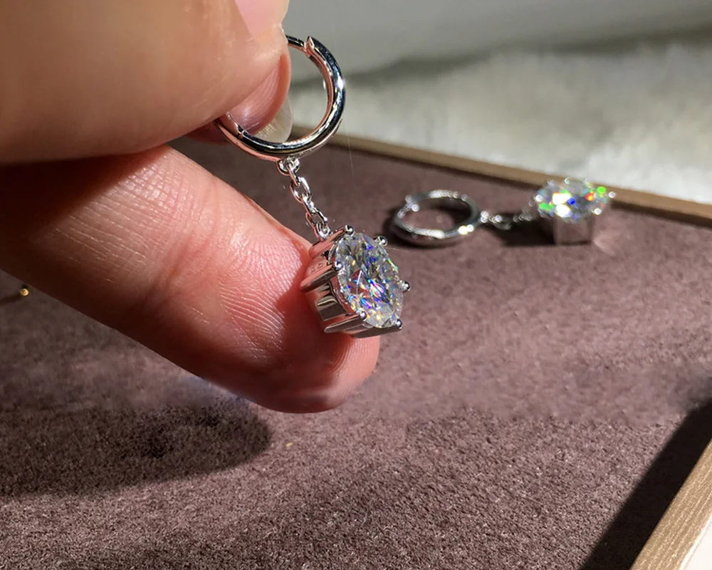 Новые милые серебряные длинные висячие серьги с циркониевым камнем для женщин модные ювелирные изделия корейские серьги