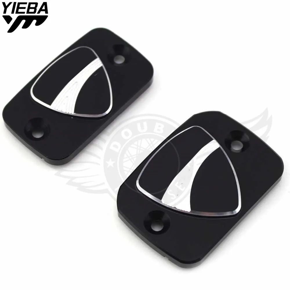 Motorcycle Accessories 1 pair CNC Front Brake Fluid Reservoir Cover Cap For DUCATI Monster 821 2014-2016 Monster 695 2013-2014