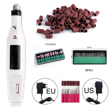 

Electric Manicure Pedicure Tool Nail Drill Bit Milling Dril Machine Nail Drill Files Electric Polisher Manicure Machine Sanding