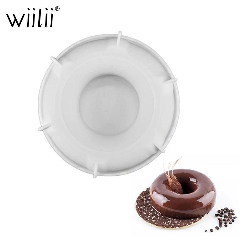 Silicone Doughnut 3D Mold For Cakes Chocolate Brownies Pastry Baking Tools Bakery DIY Cake Pan Bread Tray Kitchen Baking Mould