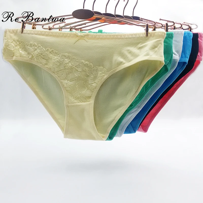 

Rebantwa 10pcs Lot Women Stretch Panties Underwear Women Cheap Cotton Panties Womens Knickers New Lingerie Intimates Wholesale