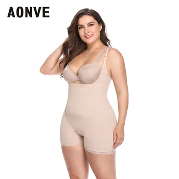 

Aonve Women Belly Bodyshaper Waist Trainer With Slim Pants Plus Size 6XL Hips Lifter Underbust Bodysuit Tummy Girdle Shaperwear