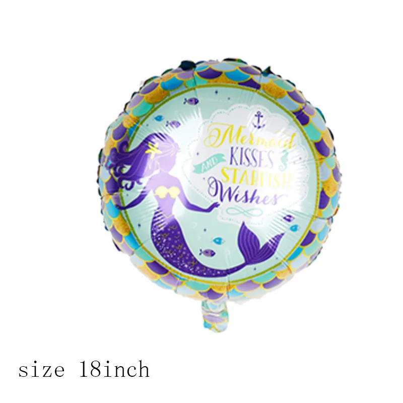 Тема Русалочки воздушные шары для вечеринок Дети милость Русалка День Рождения украшения детский душ Летний морской пляж вечерние поставки