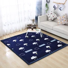 Новое поступление, толстый ковер татами из кораллового флиса, коврик для гостиной, спальни, детский коврик для ползания, напольный татами