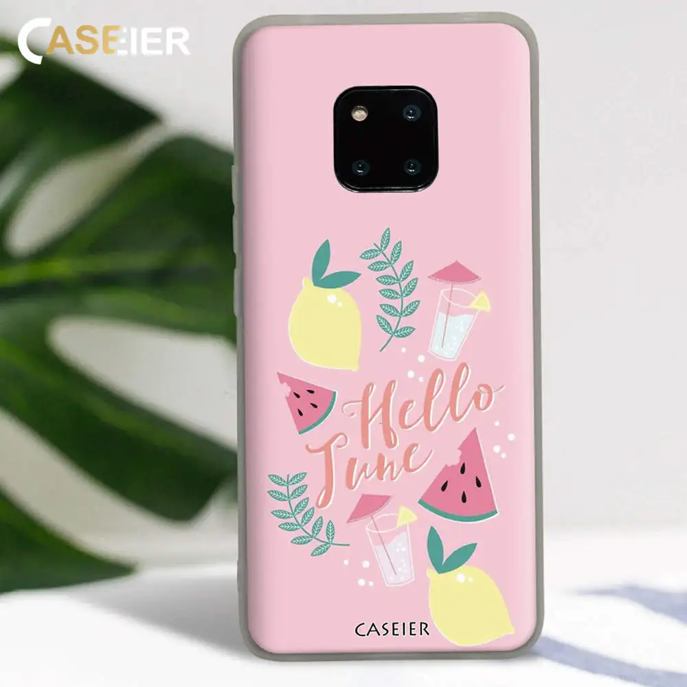 CASEIER Модный летний чехол для Huawei P Smart Mate 20 10 P20 P30 Pro матовый Honor 9 7A 7C 8X задняя крышка