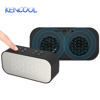 

KENCOOL Multi-Function Wireless Speaker System Project with Built in Alarm Time Display Alarm Clock for Smartphones Laptop ect