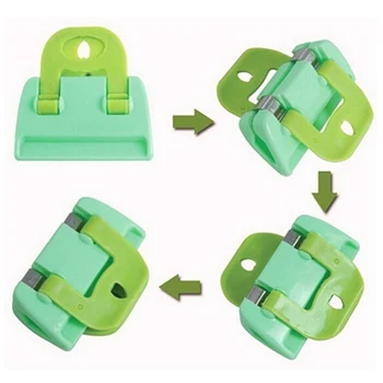 

4Pcs/Set New Storage Bag Clips Organizer Paper Memo Clip Stationery Office School Supplies Best Gift Wholesale